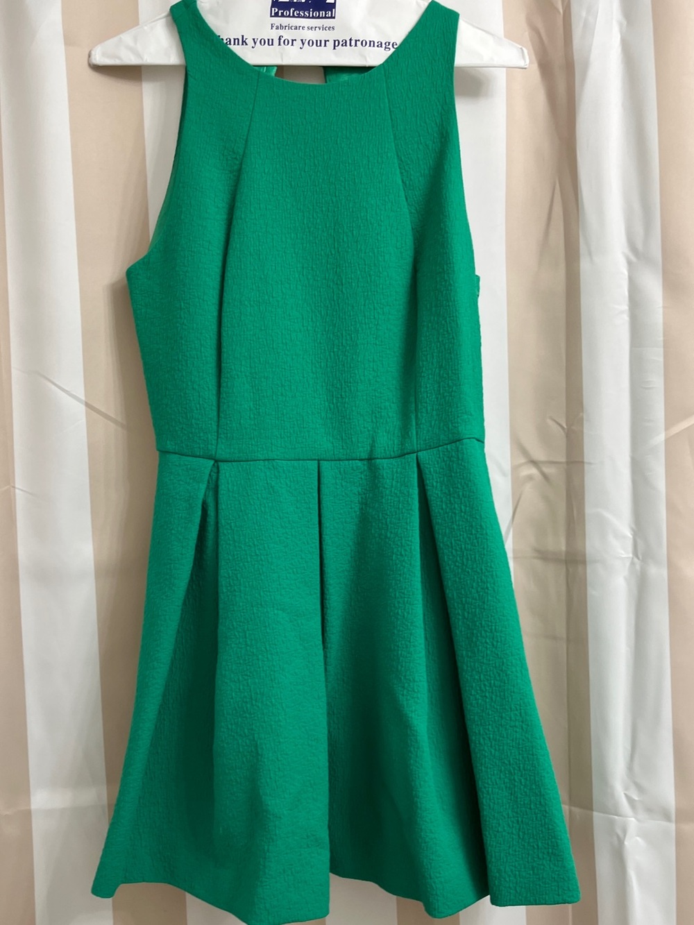 Green mini dress Zara size M
